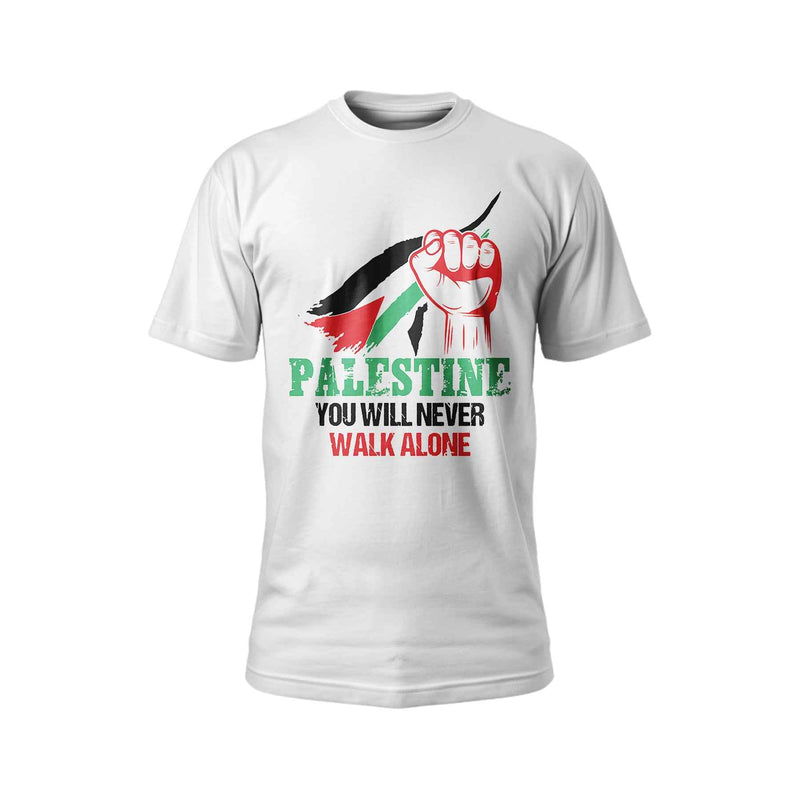 Palestine T-Shirt Unisex Cotton Tee | You Will Never Walk Alone Design