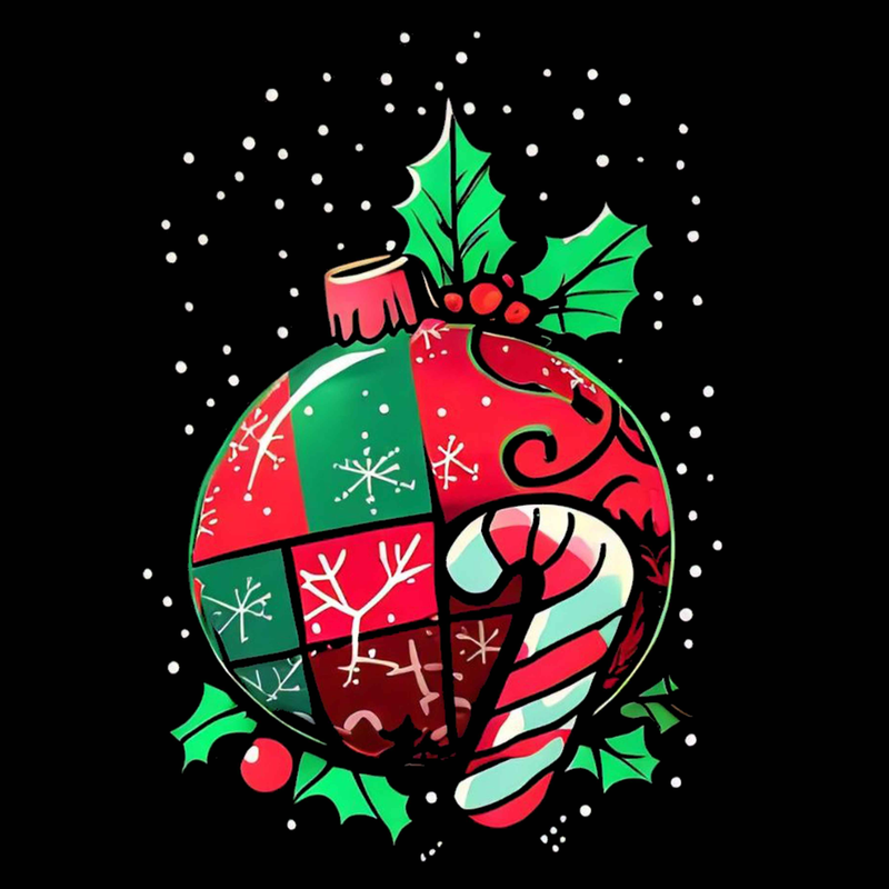 Christmas Ornament Unisex Heavy Cotton Tee - Festive Holiday T-Shirt