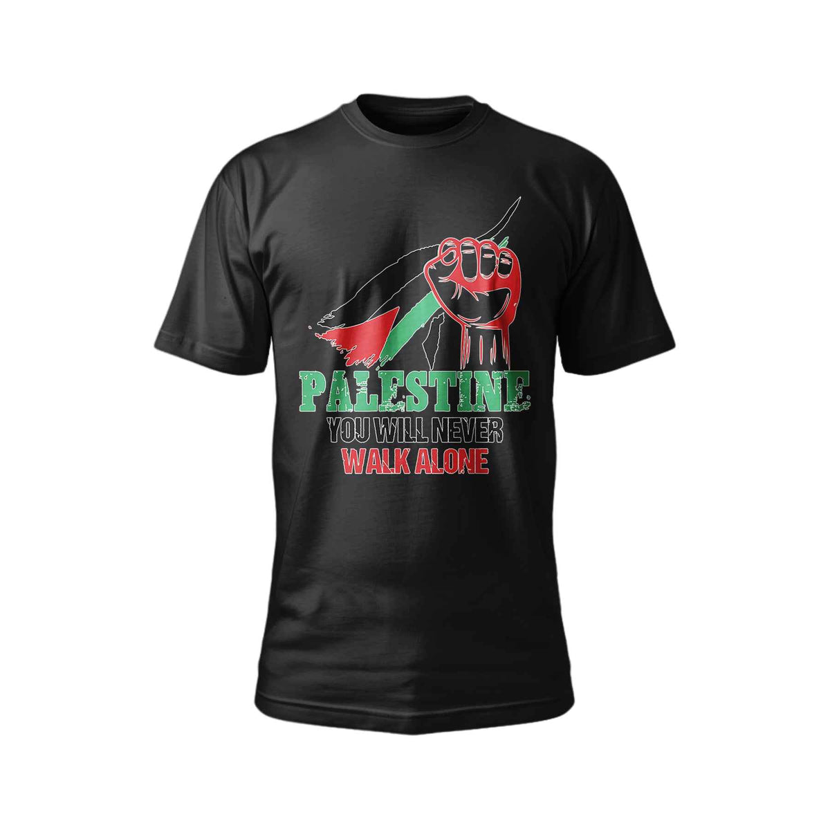 Palestine T-Shirt Unisex Cotton Tee | You Will Never Walk Alone Design