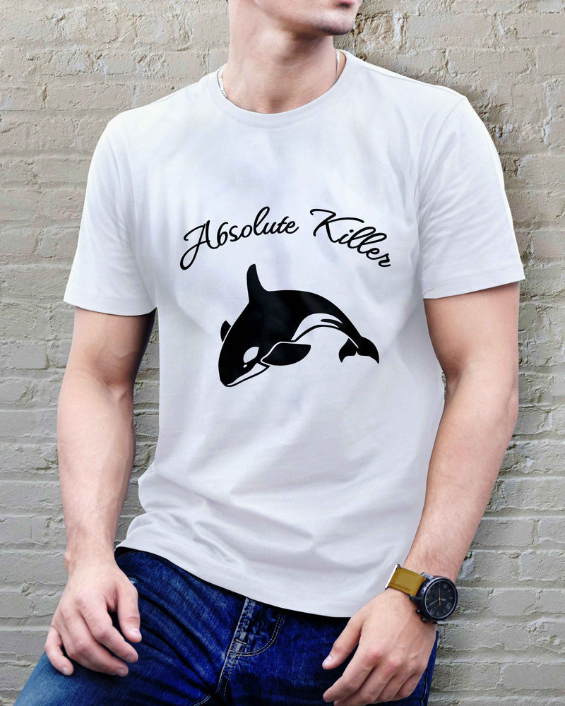 Absolute Killers Unisex T-Shirt | Unique Orca Design | Stylish Graphic Cotton Tee - urban360