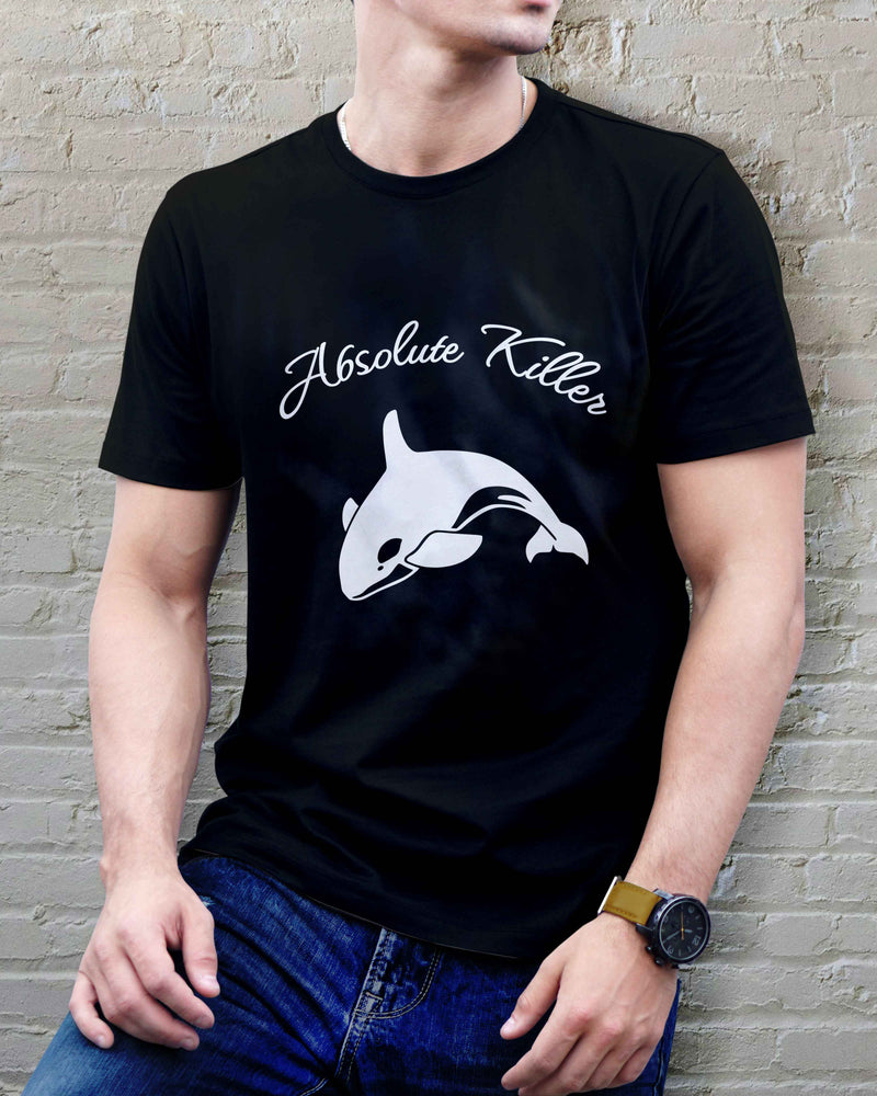 Absolute Killers Unisex T-Shirt | Unique Orca Design | Stylish Graphic Cotton Tee - urban360