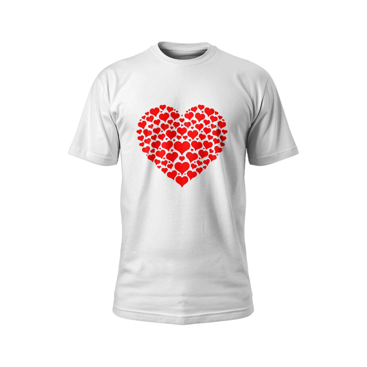 Black T-Shirt with Red Heart Design – Trendy & Stylish Tee