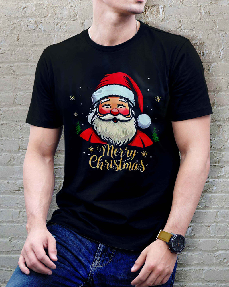 Merry Christmas Santa Unisex Heavy Cotton Tee - Festive Holiday Apparel