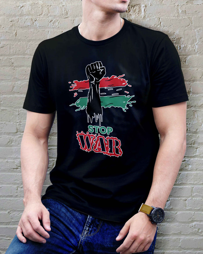 Stop War Graphic T-Shirt | Bold Activist Tee | Unisex Cotton T-Shirt - urban360