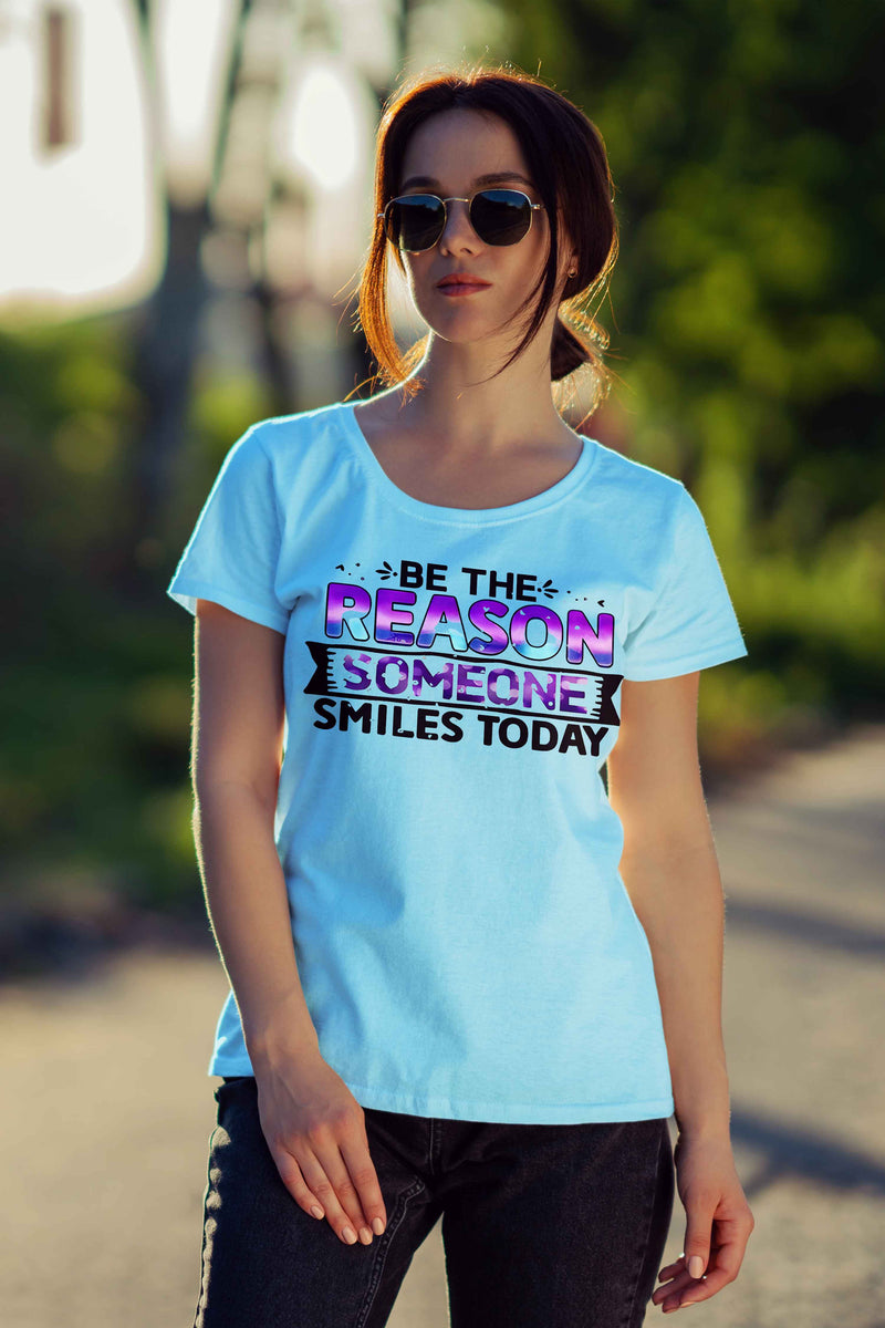 Inspirational T-Shirt Design: 'Be the Reason Someone Smiles Today - urban360