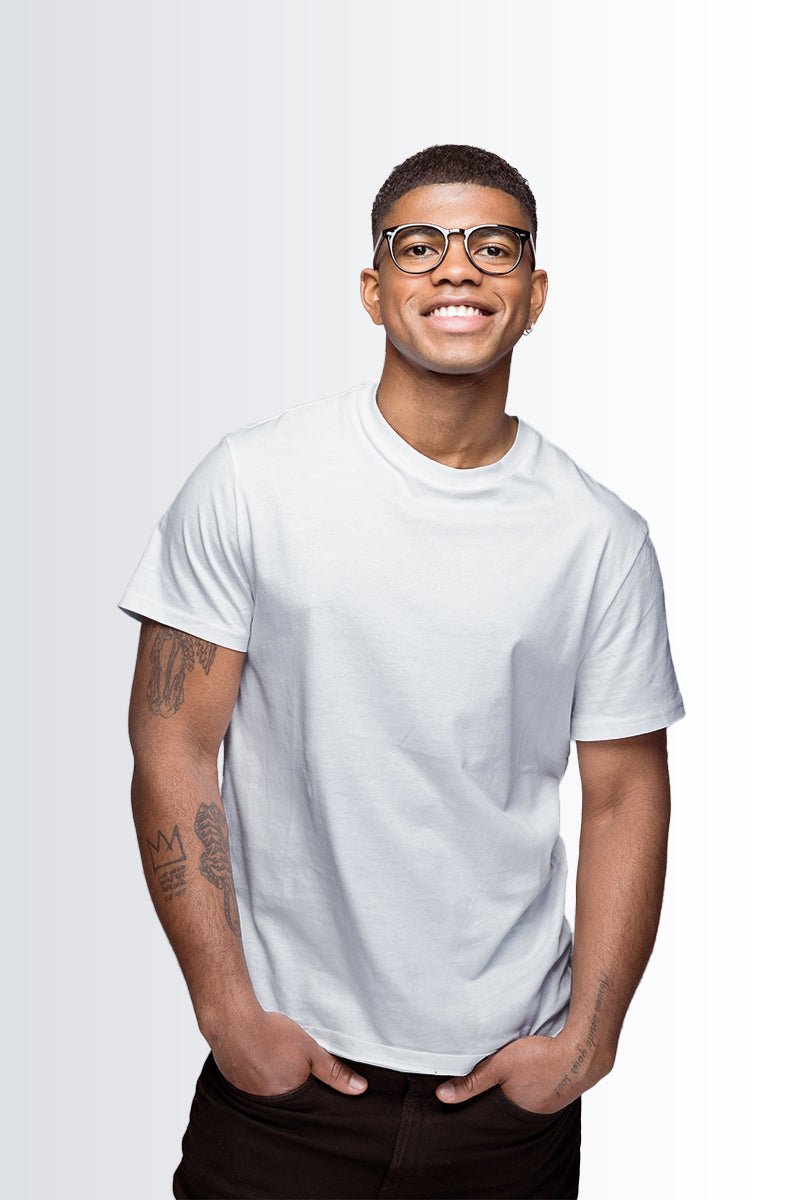 Round Neck T-Shirt - Pack of 6 (3 black, 3 white) - urban360