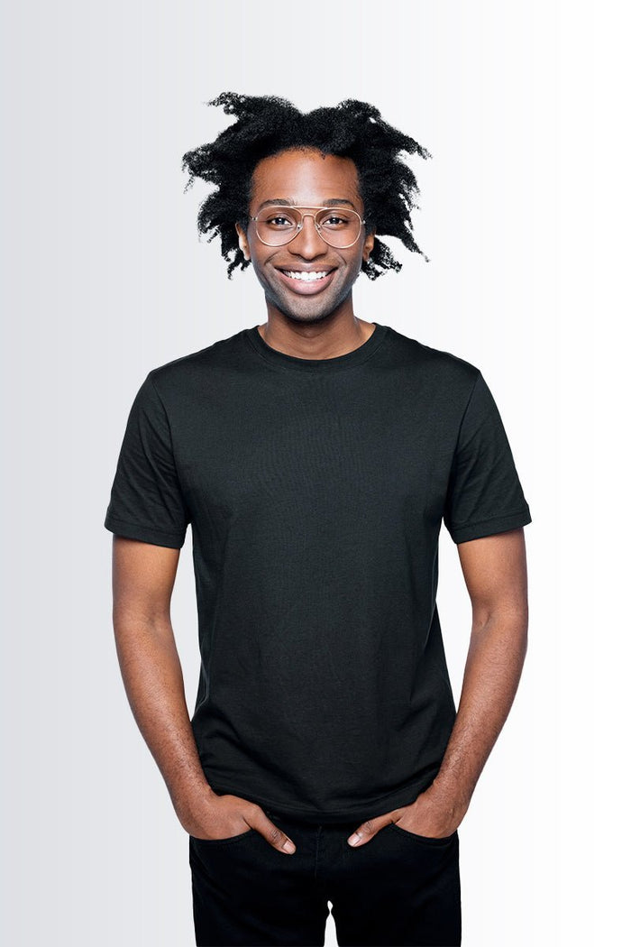 Round Neck T-Shirt - Pack of 6 (3 black, 3 white)