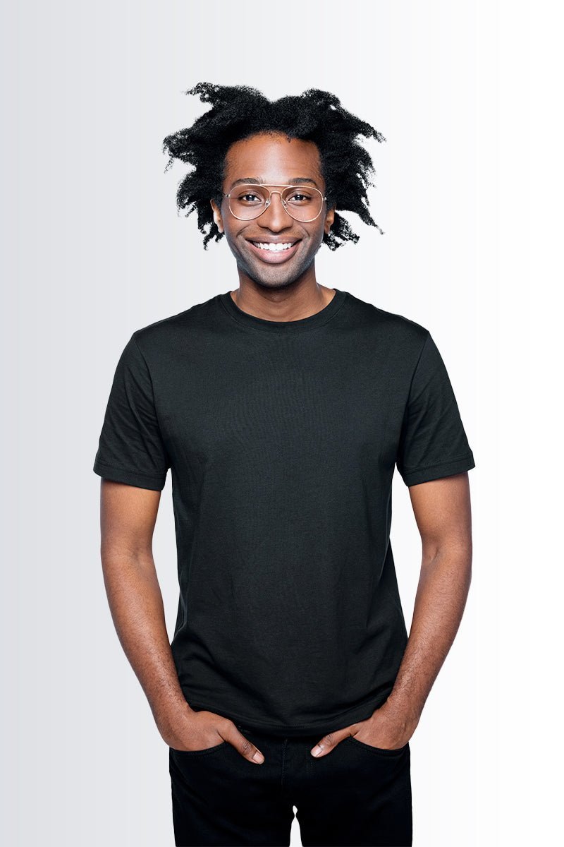 Round Neck T-Shirt - Pack of 6 (3 black, 3 white) - urban360