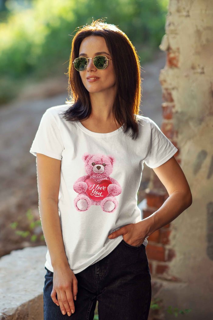 Teddy bear T-Shirt – Romantic Graphic Tee - urban360