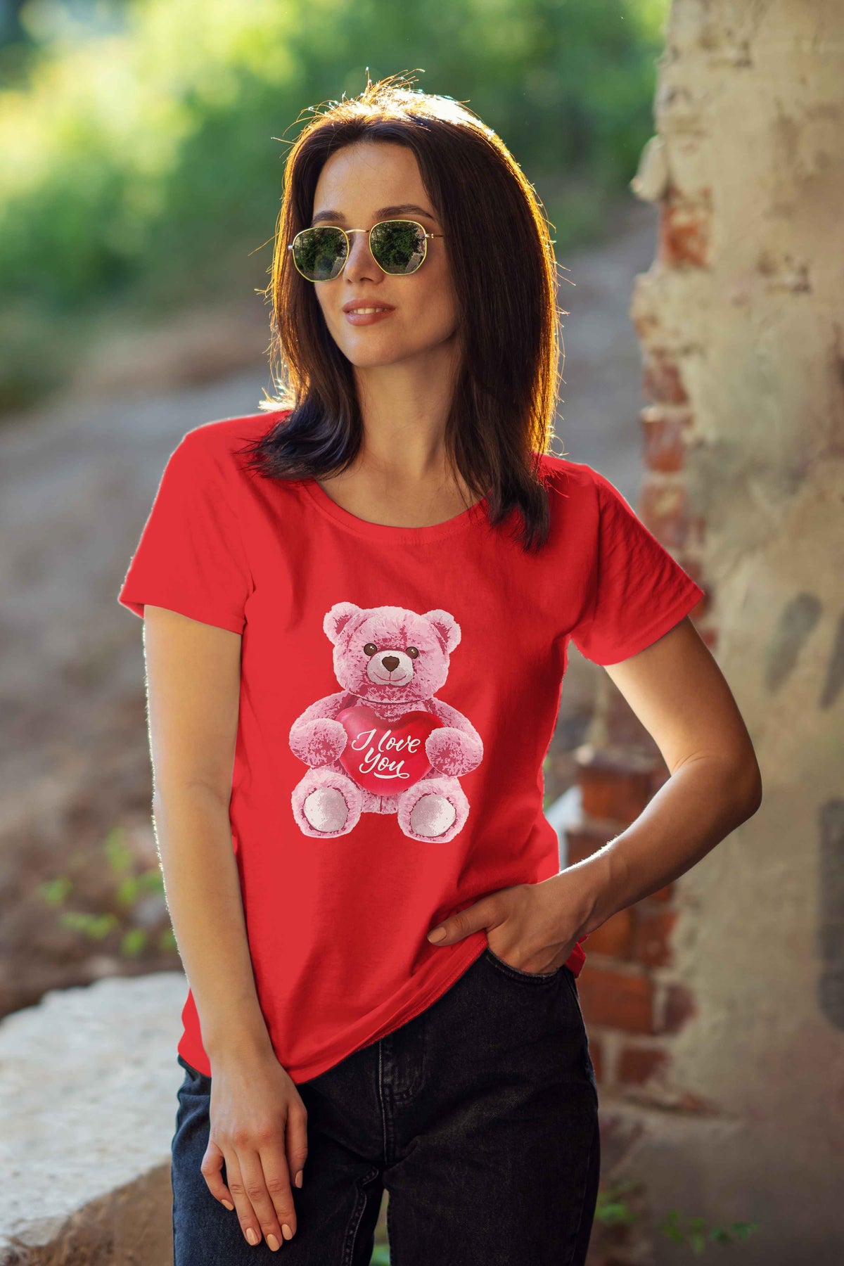 Teddy bear T-Shirt – Romantic Graphic Tee - urban360