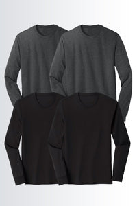 Thermal Long Sleeve (Charcoal, Sports Grey, Black & White) - Pack of 4