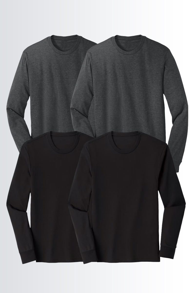 Thermal Long Sleeve (Charcoal, Sports Grey, Black & White) - Pack of 4 - urban360