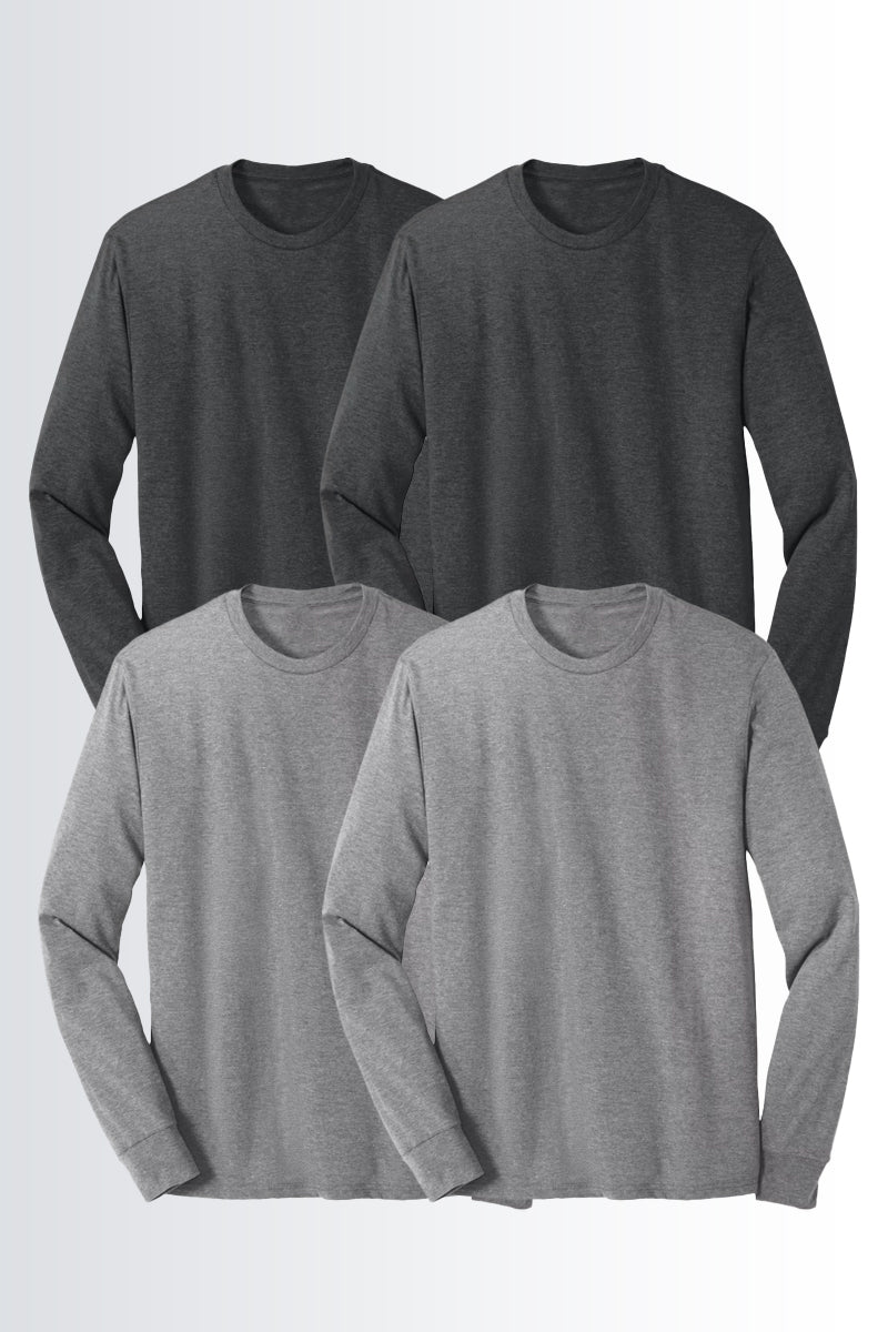 Thermal Long Sleeve (Charcoal, Sports Grey, Black & White) - Pack of 4 - urban360