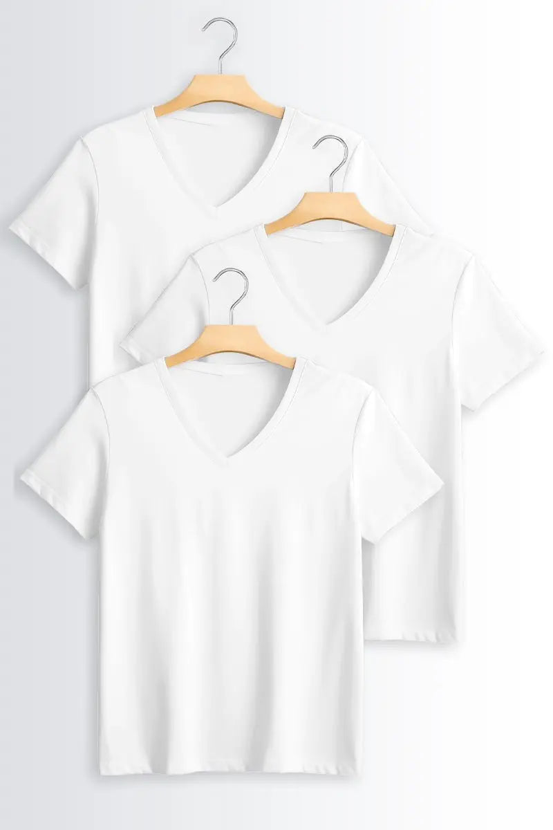 V Neck T-Shirt - Pack of 3 - urban360