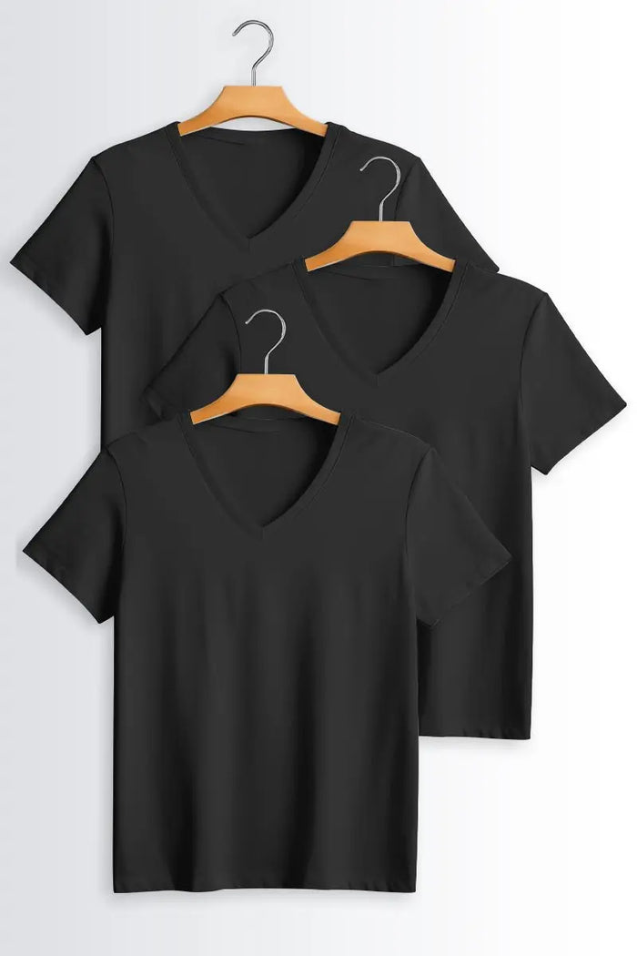 V Neck T-Shirt - Pack of 3