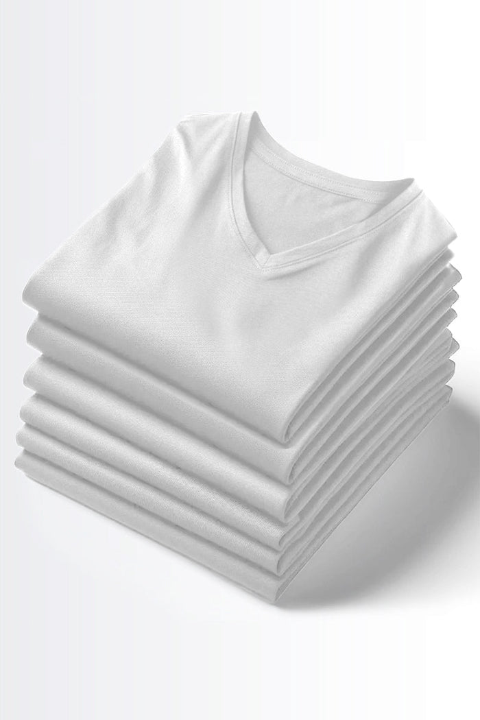 V Neck T-Shirt - Pack of 6